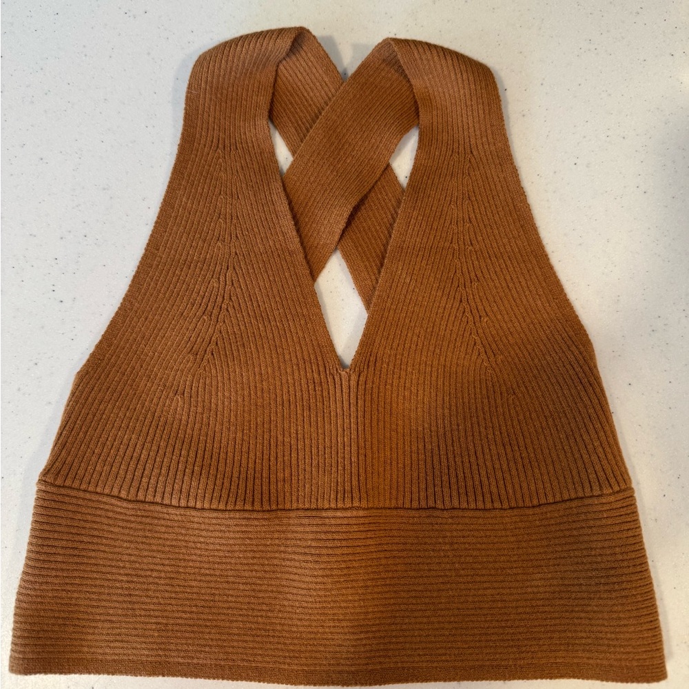 Everlane Rust Knit Top